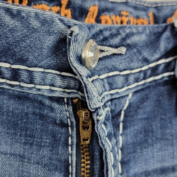 Rock Revival Jordyn Easy Boot Western Denim Blue Jeans Sz 32 x 27.5 (Hemmed) - Picture 4 of 16